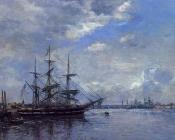 尤金 布丹 : Belgique, L'Escaut, Tournant